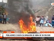 Huaraz: padres exigen culminación de obra en colegio San José