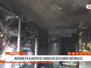Laredo: Incendio en almacén de sandalias deja daños materiales