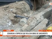 Huaraz: denuncian a empresas por daños en obras de saneamiento