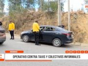 Huaraz: operativos de tránsito contra taxis y colectivos informales
