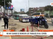 Trujillo: no hay cuando se reinicien los trabajos en av. España