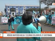 Trujillo: médicos en huelga celebran exclusión de Decreto 1666