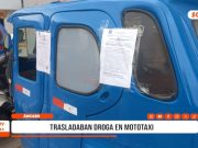 Huaraz: sujetos son detenidos con droga en mototaxi junto a menor