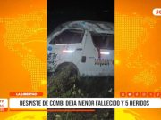 La Libertad: despiste de combi deja un menor fallecido y cinco heridos