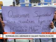 Trujillo: padres de familia exigen a gobernador regional César Acuña atender colegio