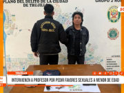 Trujillo: profesor es intervenido en hotel con menor de edad