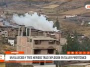 La Libertad: Explosión en taller pirotécnico de Otuzco deja un muerto y tres heridos
