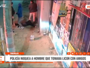 Trujillo: policía noqueó de un puñetazo a hombre en la calle