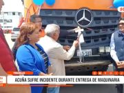 Trujillo: César Acuña sufrió incidente en entrega de maquinaria