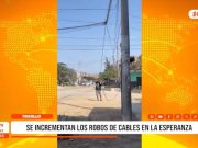 Trujillo: robos de cables generan alarma en La Esperanza