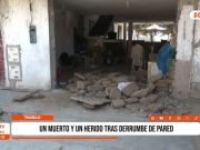 Trujillo: derrumbe de pared deja un muerto y un herido