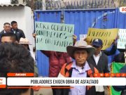 Áncash: protesta en Huacachi por demora en obra de asfaltado
