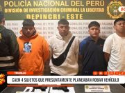 Florencia de Mora: Policía captura a cuatro sujetos antes de robar vehículo