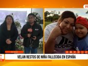 Trujillo: velan restos de niña fallecida en España