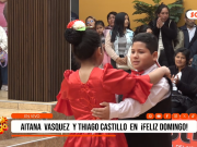 Aitana Vásquez y Thiago Castillo encantaron con “Callejón de un solo caño” en Feliz Domingo