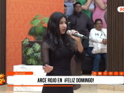 Marianne Alfaro, voz de Arce Rojo, encendió el escenario con “No me arrepiento de este amor” en Feliz Domingo
