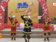 Pallo Sangarete brilló en Feliz Domingo con la tradicional danza “Los Pallos”