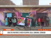 Trujillo: adultos mayores reclaman reapertura de local comunal