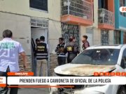 Chiclayo: incendio de vehículo alarma a vecinos en Villarreal