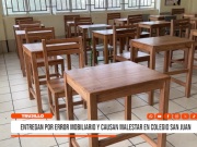 Trujillo: Entregan por error mobiliario en colegio San Juan