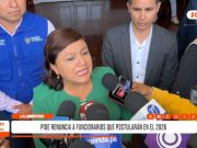 La Libertad: Joana Cabrera exige renuncia a funcionarios públicos