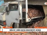 Trujillo: menor de 3 años queda grave tras choque de camión