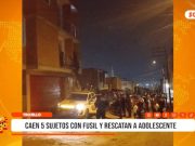 Trujillo: policía rescata a adolescente y detiene a cinco sujetos