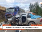 La Libertad: Hermanos graves tras accidente de tránsito en carretera