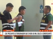 Trujillo: cae presunto extorsionador que exigía dinero a comerciante