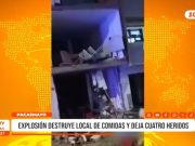 Pacasmayo: explosión destruye local y deja cuatro heridos