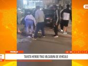 Trujillo: taxista herido tras volcadura de vehículo