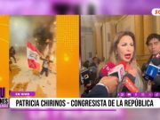 «Los culpables del muerto y la violencia extrema en las marchas, es la izquierda criminal»: Patricia Chirinos, congresista de Renovación Popular