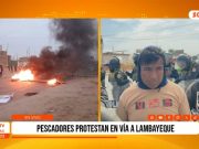 Chiclayo: Pescadores de pota bloquean carretera en protesta