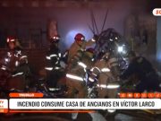 Trujillo: incendio destruye casa de pareja de ancianos en Víctor Larco