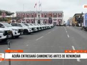 La Libertad: César Acuña entregó camionetas horas antes de renunciar