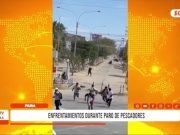 Piura: enfrentamientos marcan primer día del paro de pescadores