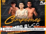 Trujillo: Peleadores representarán al Perú en torneo de MMA en Ecuador