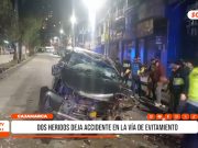 Cajamarca: accidente deja dos heridos en vía de Evitamiento