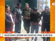 Piura: recapturan a Loco Krisman tras fuga del penal