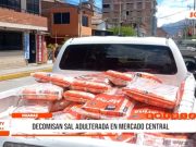 Huaraz: decomisan sal adulterada en mercado central