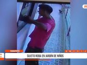 Tarapoto: robo en jardín de niños queda registrado en cámaras