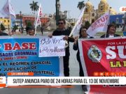 La Libertad: Sutep anuncia paro nacional por pensiones