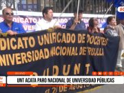 Trujillo: UNT acata paro nacional de universidades públicas