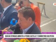 «Hemos planteado la propuesta de amnistía para Pedro Castillo y exministros. Creemos que, en una instancia superior, la sentencia se revocará»: Guido Bellido, congresista de Podemos Perú