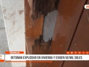 La Esperanza: explosivo detona en vivienda y causa daños