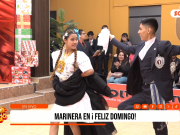 Alumnos del Colegio Seminario emocionaron con una marinera llena de pasión en Feliz Domingo