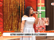 🎤🔥 Astrid Saquiray Gamboa brilló con “Dígale” de David Bisbal en Feliz Domingo