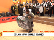 Keylor y Aitana brillaron en Feliz Domingo con una elegante marinera