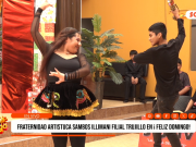 Fraternidad Artística Sambos Illimani Filial Trujillo encendió el escenario con un vibrante caporal en Feliz Domingo
