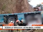 Tarapoto: accidente de tránsito deja un muerto y cuatro heridos